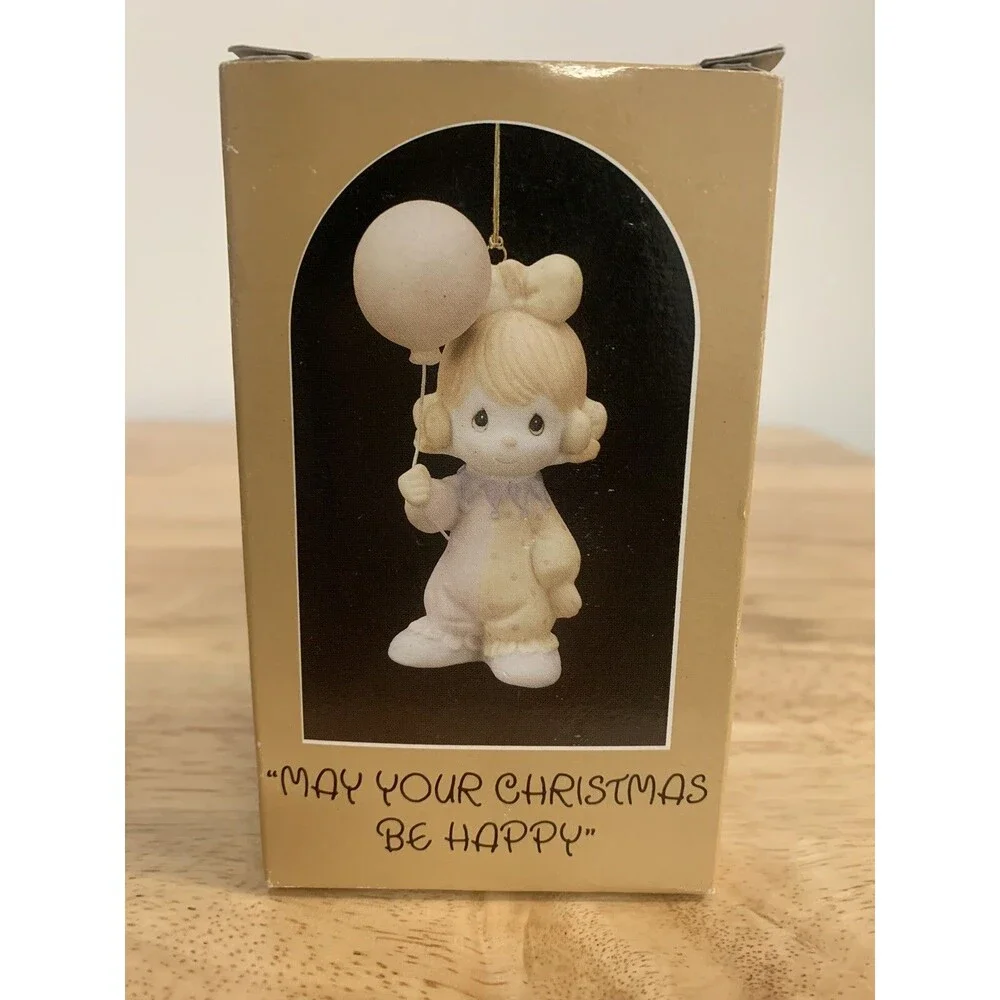 1985  Enesco Precious Moments Ornament May Your Christmas Be Happy 15822 Clown